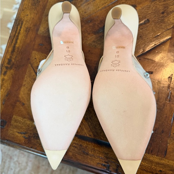 Loeffler Randall Beige Studded Mules - Picture 2 of 5